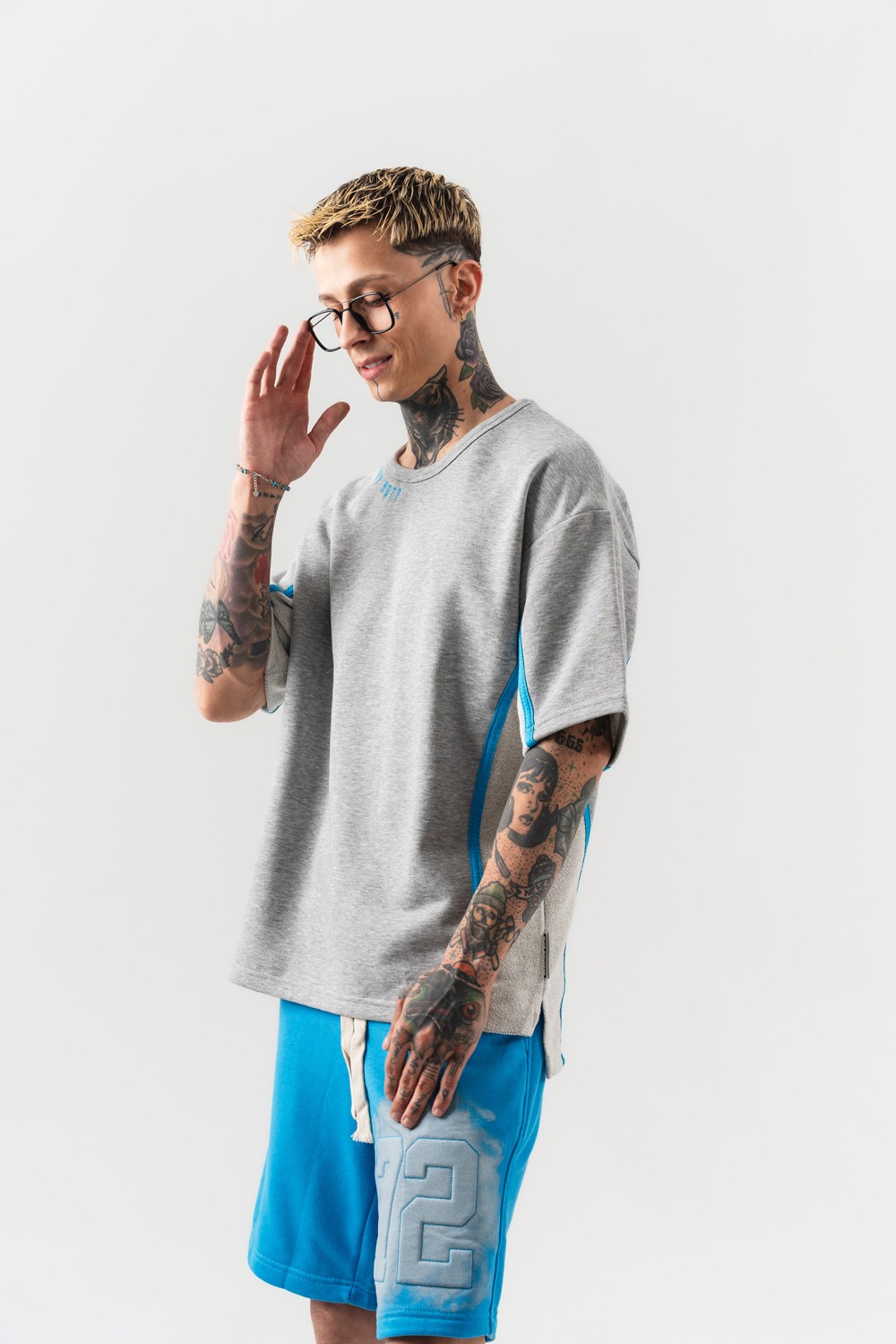 Why Not 3 İplik Oversize T-shirt - Grimelanj