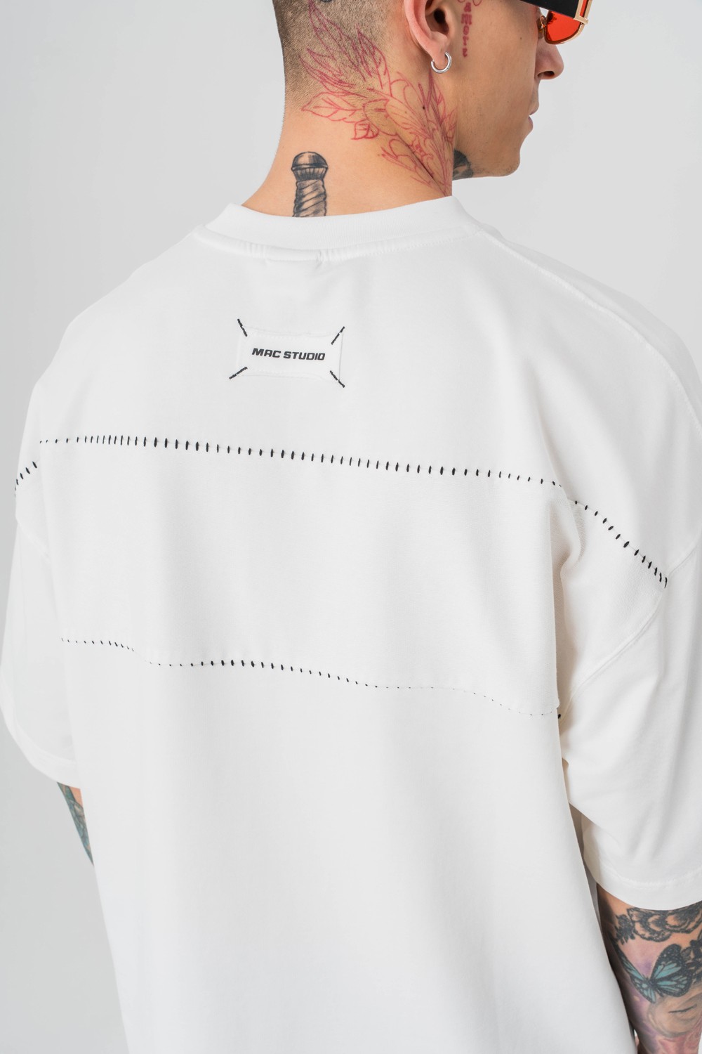 Stitch Base Dikiş Detaylı Oversize T-shirt