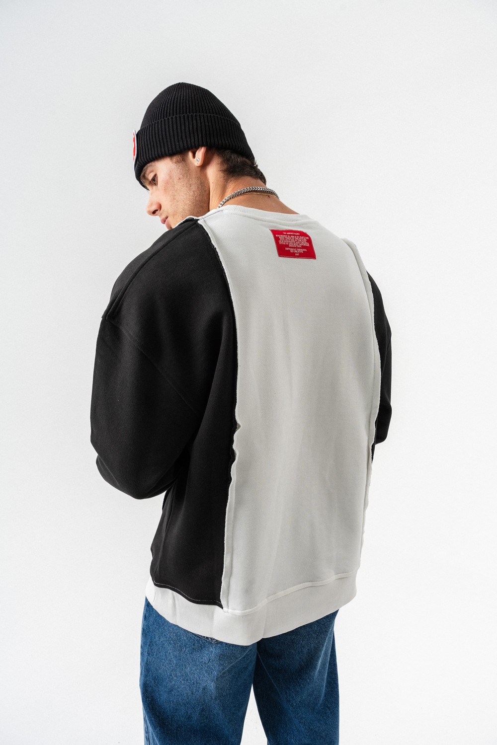 Bridge Bisiklet Yaka Sweatshirt