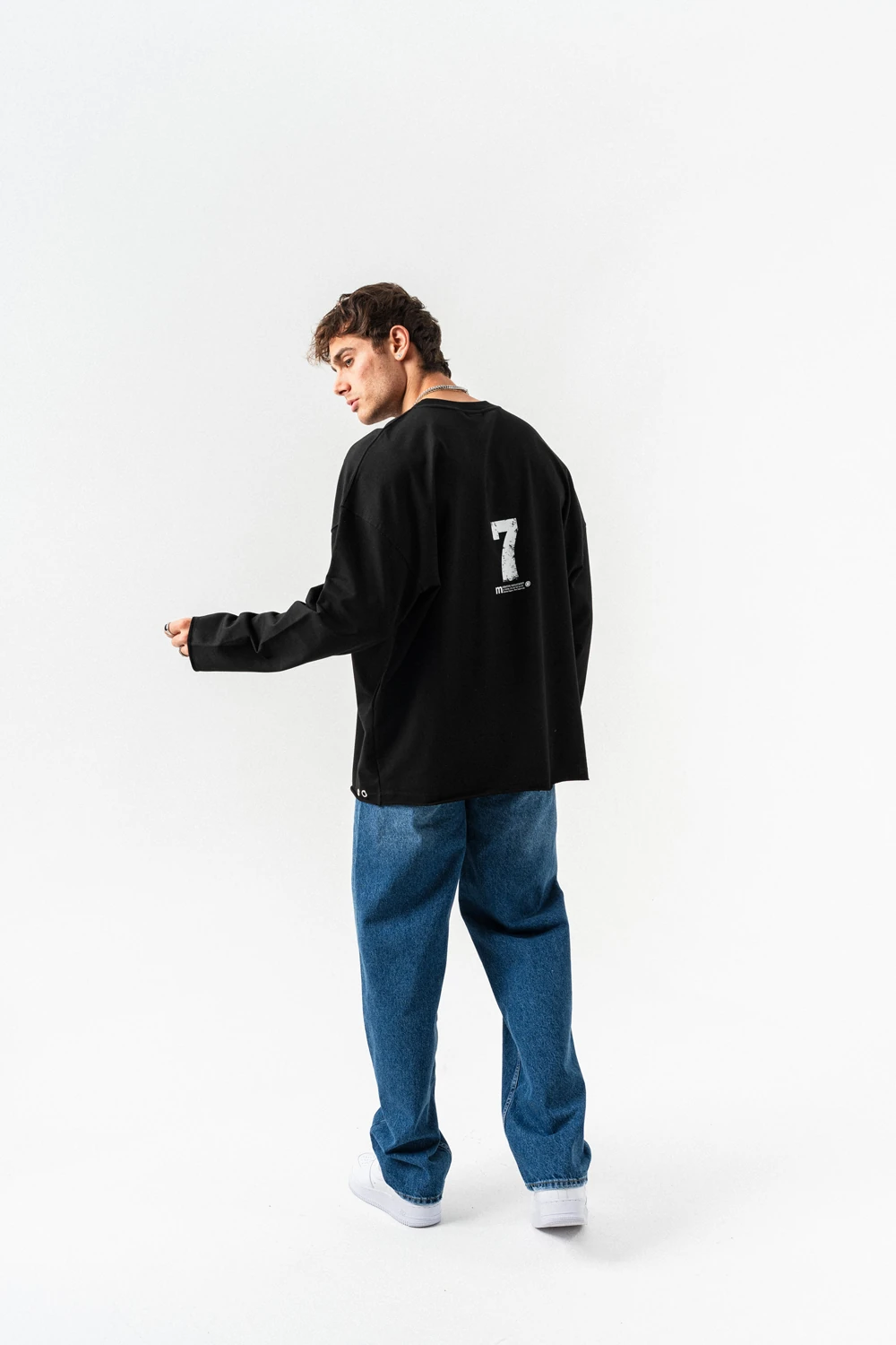 Seven Bisiklet Yaka Sweatshirt