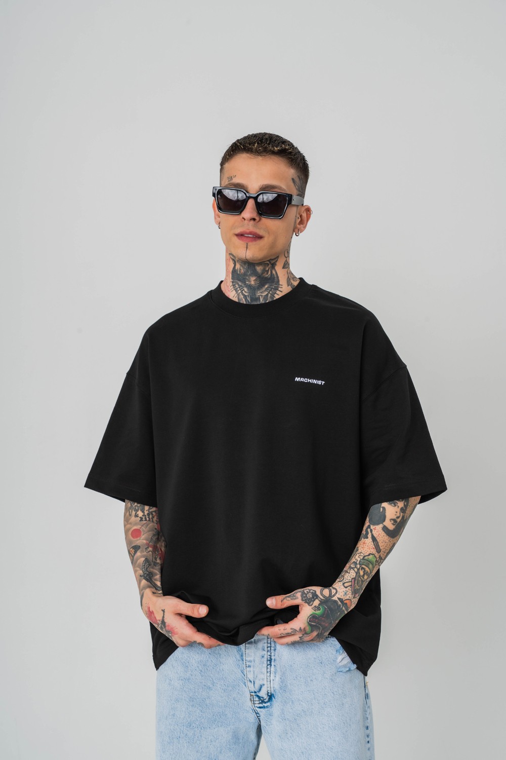 Stitch Base Dikiş Detaylı Oversize T-shirt