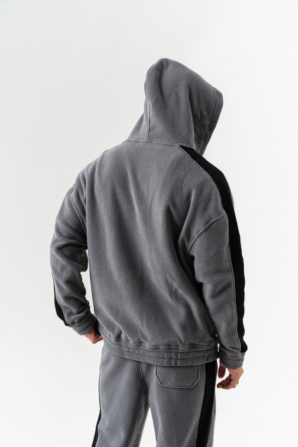 Nova Havlu Kumaş Fermuarlı Sweatshirt Hoodie