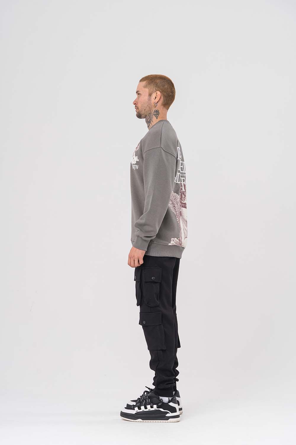 Angels Bisiklet Yaka Sweatshirt