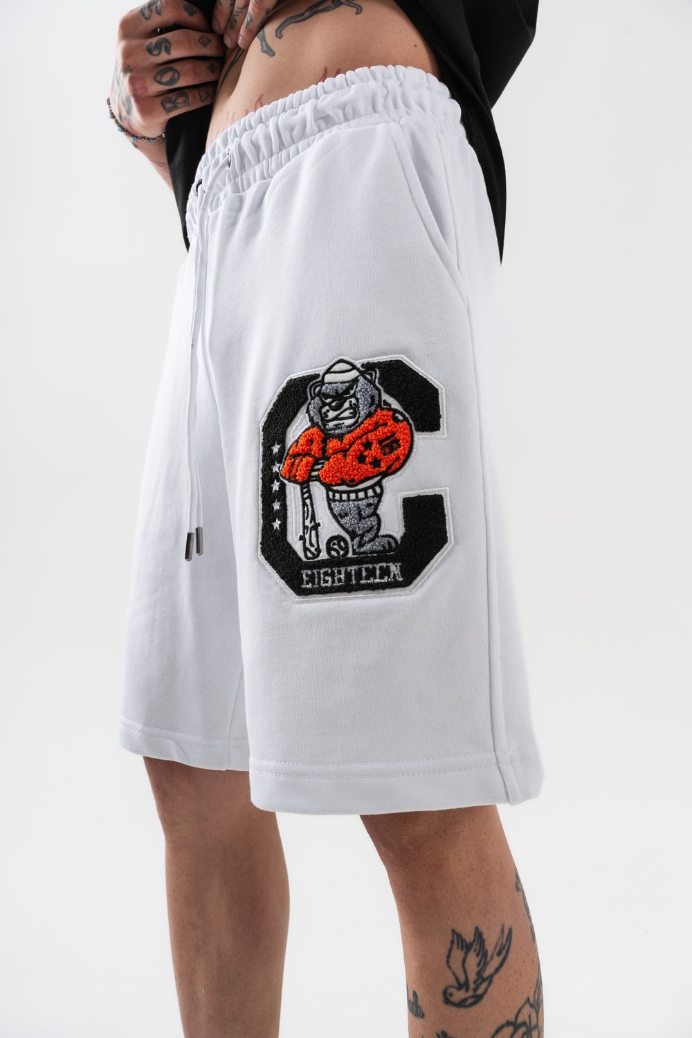 Dog Nakış Detaylı Oversize Şort