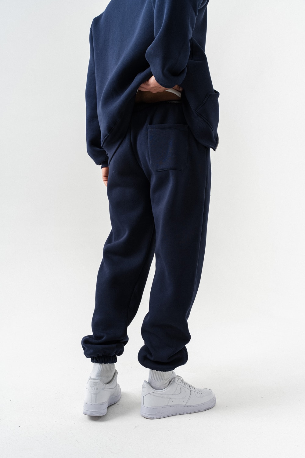 Fynor Fermuarlı Sweatshirt Hoodie ve Jogger Eşofman Takımı - Lacivert