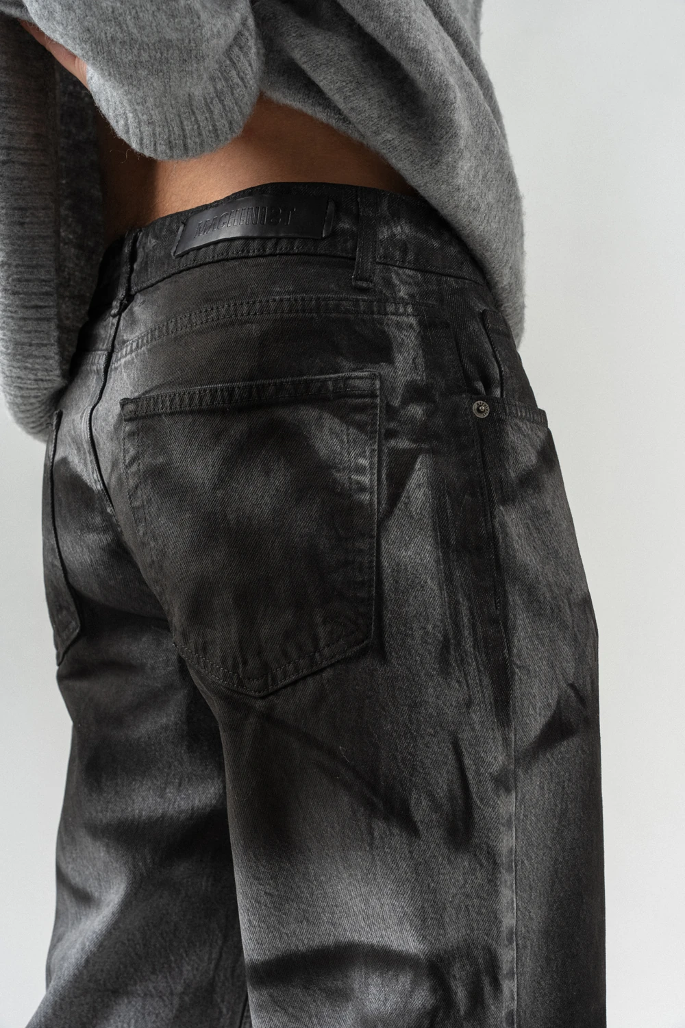 Ashrail Yıkamalı Baggy Jean Pantolon