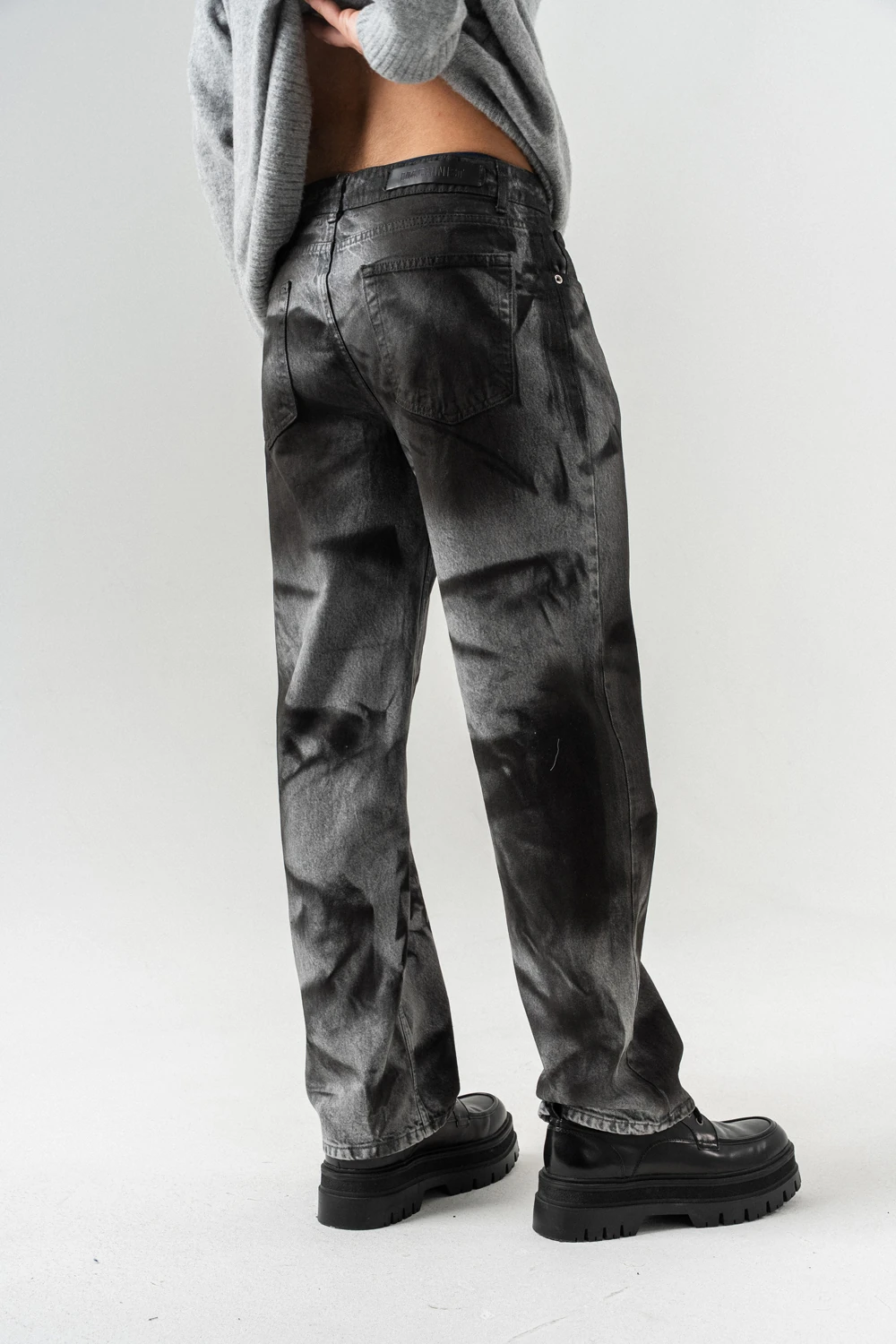 Ashrail Yıkamalı Baggy Jean Pantolon