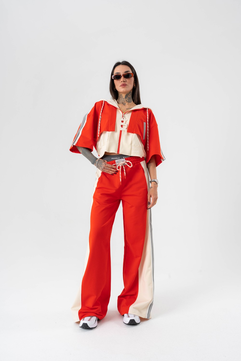 Wild Ease Crop ve Kapüşonlu T-shirt Bir Arada İkili Set