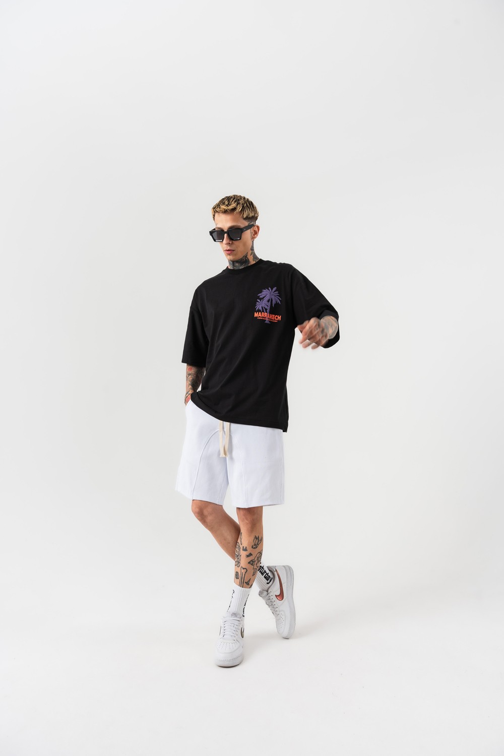 Marrakech Sırt Baskılı Oversize T-shirt