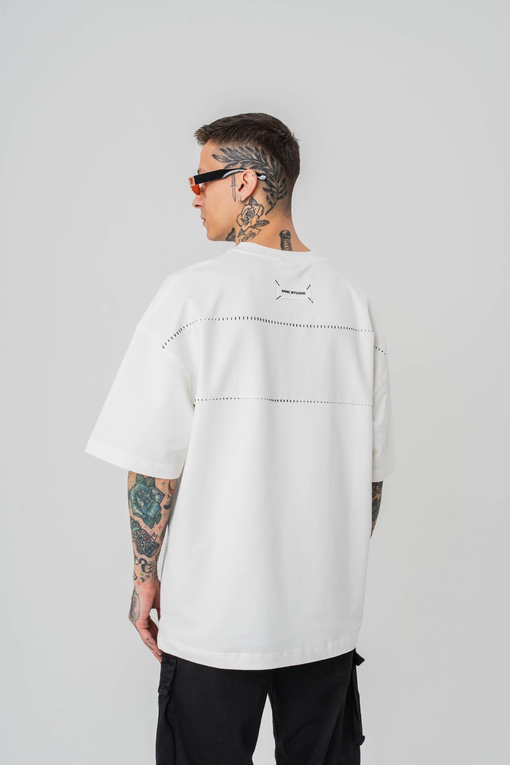 Stitch Base Dikiş Detaylı Oversize T-shirt