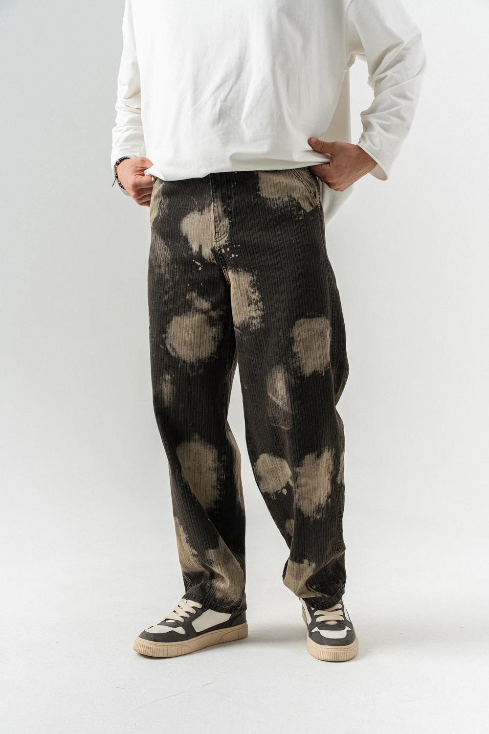 Brushdrop Yıkamalı Baggy Jean Pantolon