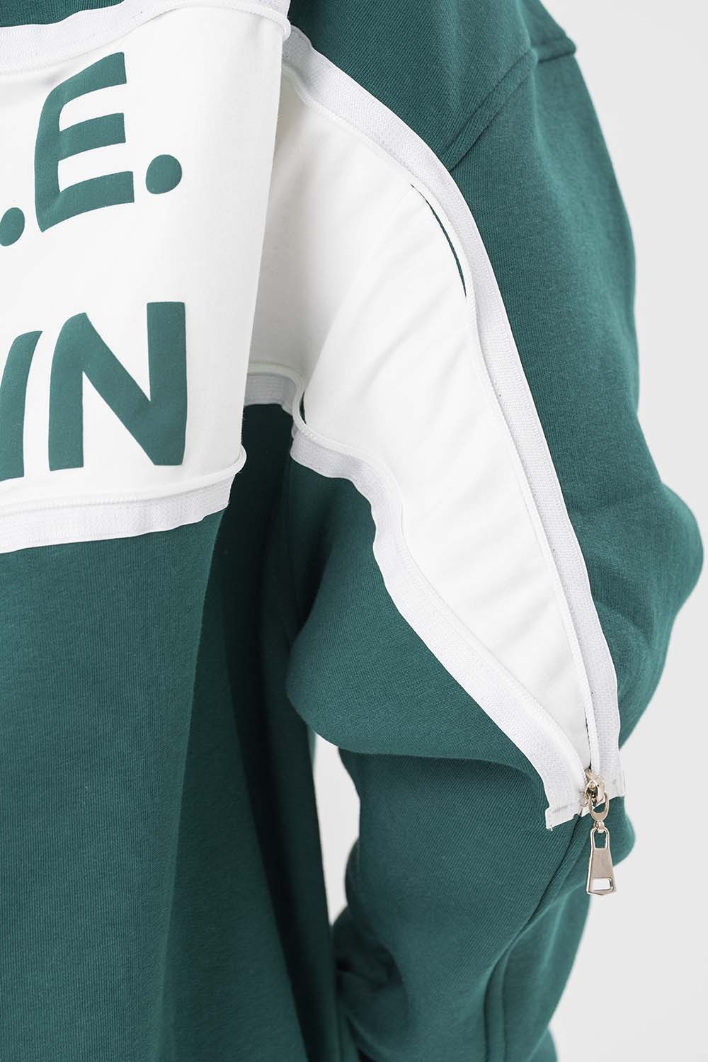 Rise Again Sırt Gizli Fermuar Detay Kapüşonlu Sweatshirt
