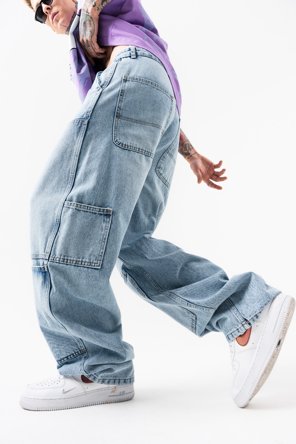 Grindcore Cep Detaylı Baggy Jean Pantolon
