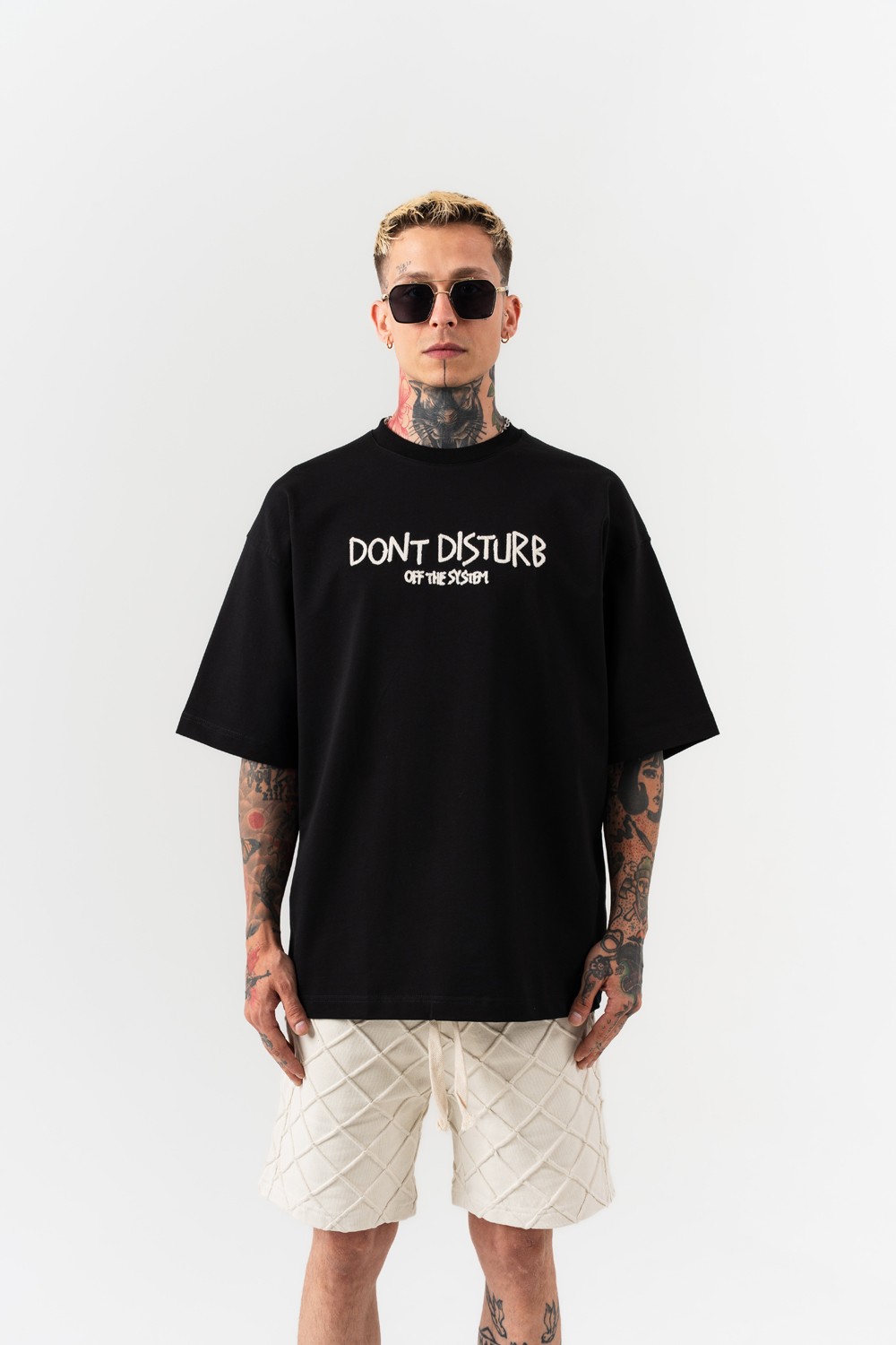 Disturb Nakış Detaylı Oversize T-shirt