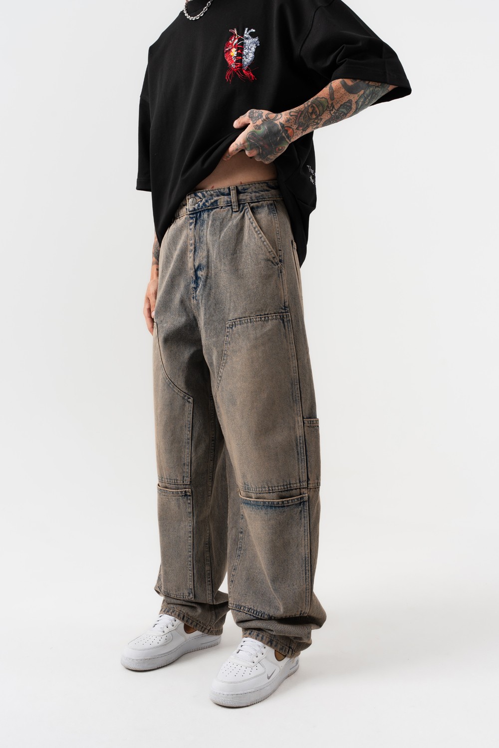 Grindcore Cep Detaylı Baggy Jean Pantolon