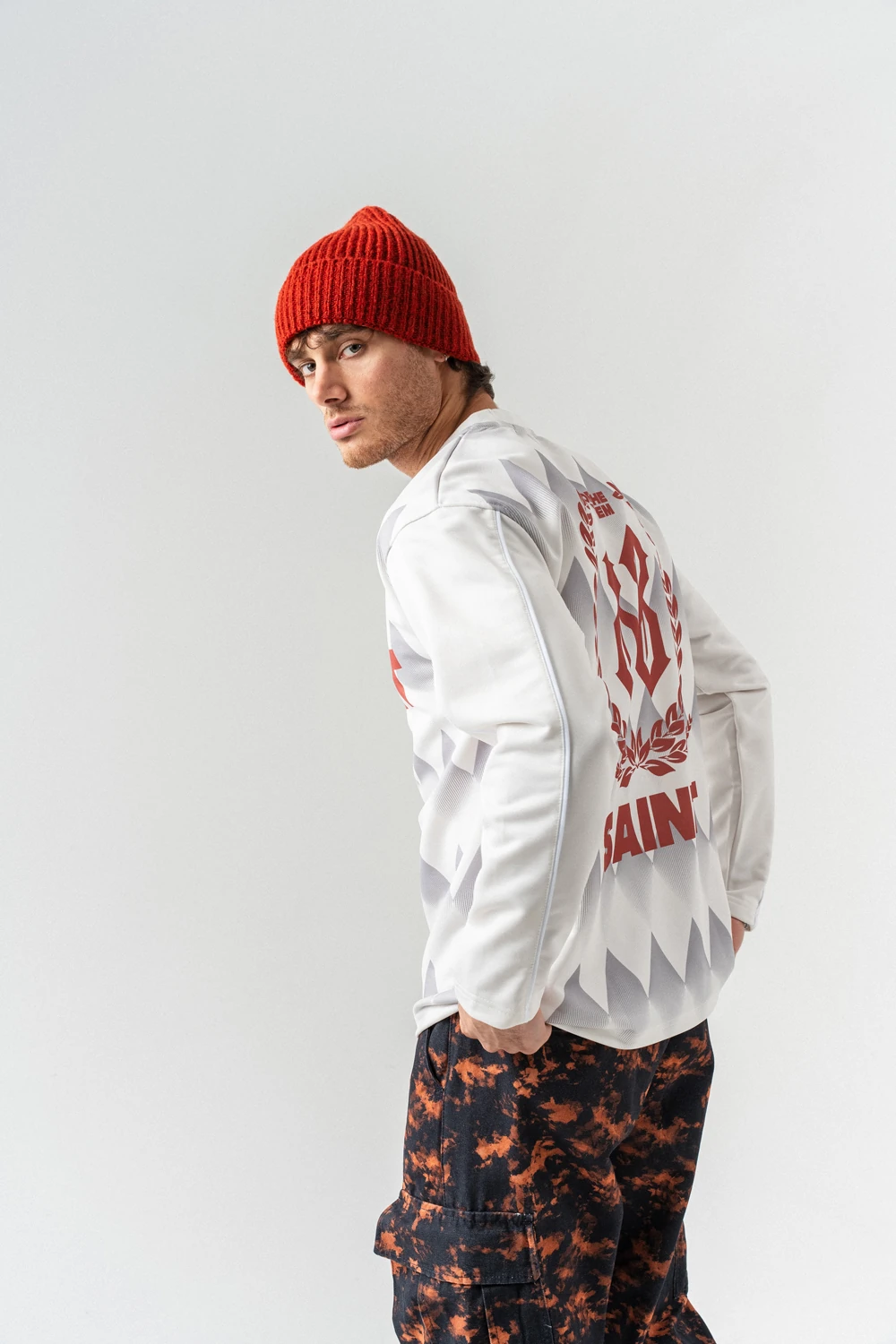 Saint Bisiklet Yaka Uzun Kol Forma Sweatshirt