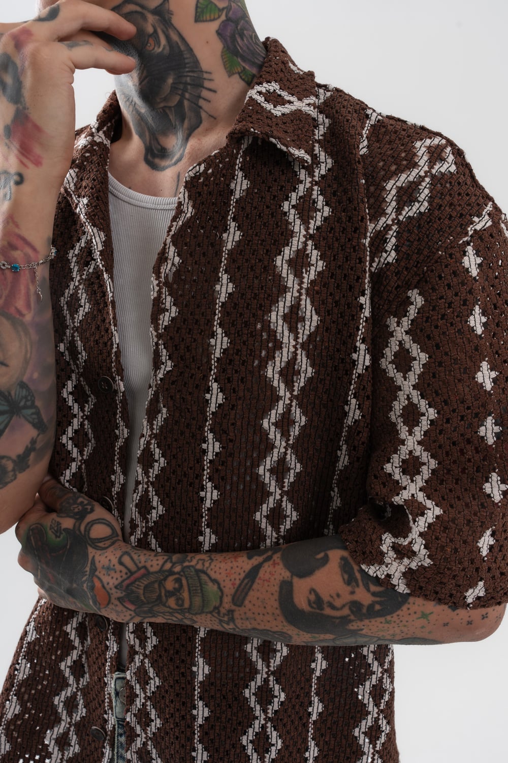 Rawcut Knit Triko Gömlek