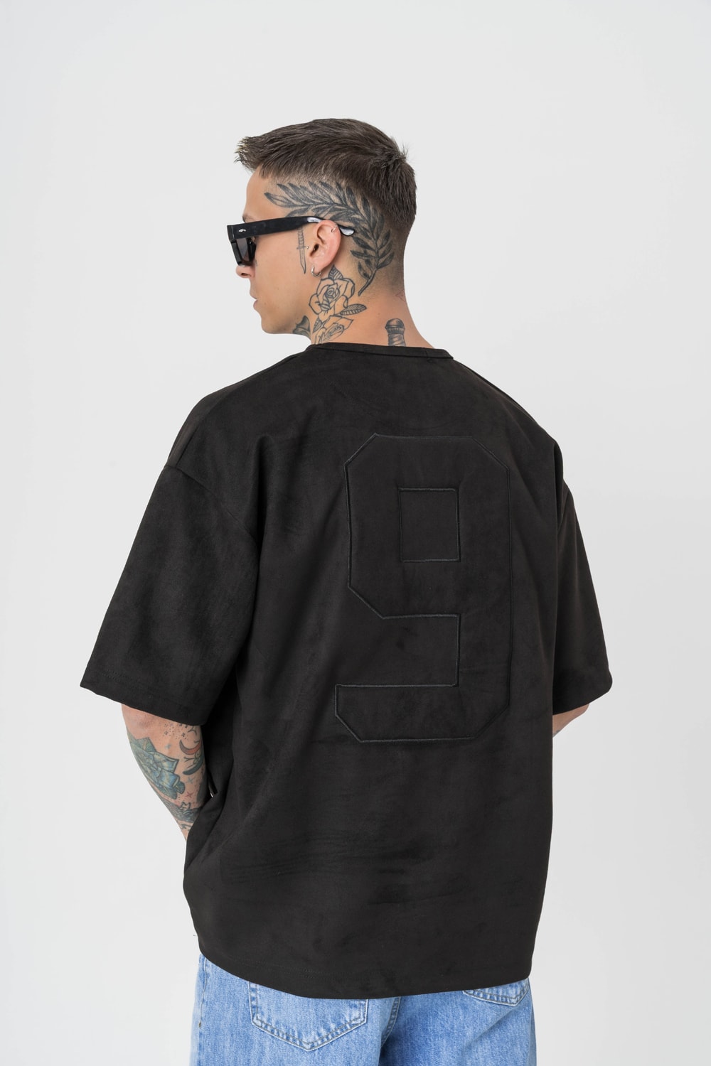 9Village Süet Oversize T-shirt