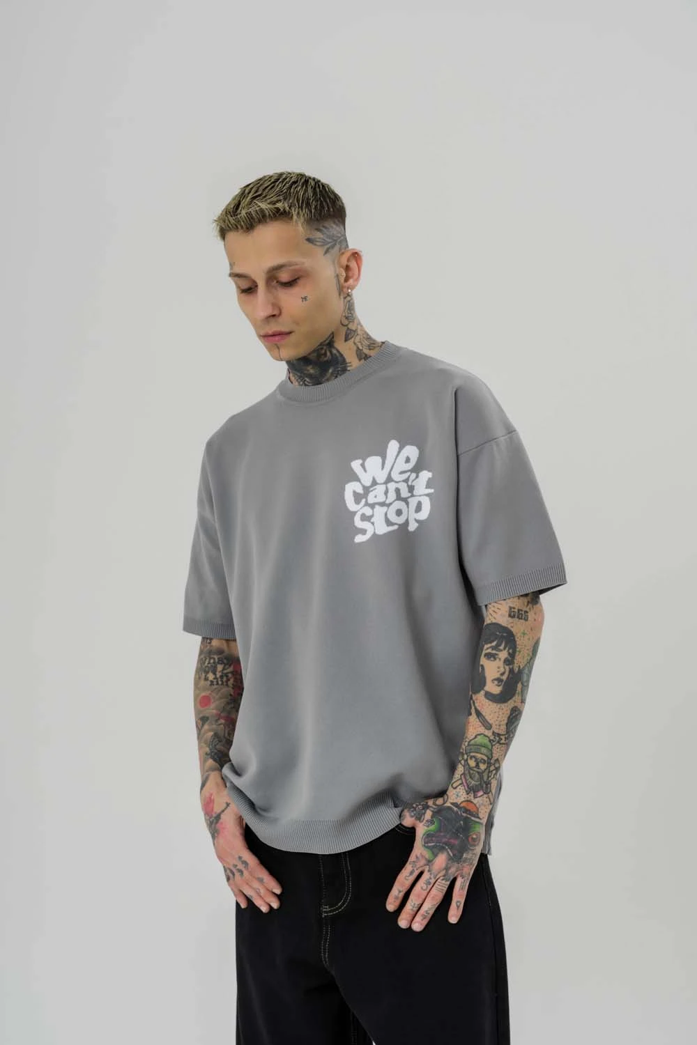 We Cant Stop Knit Triko Oversize T-shirt