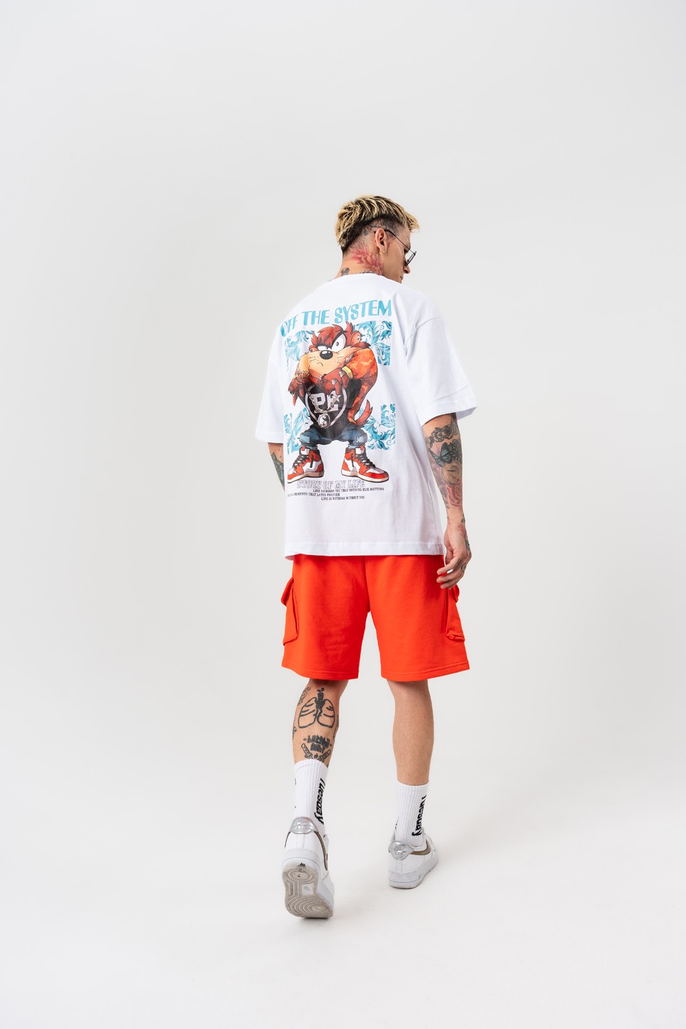 Taz Sırt Baskılı Oversize T-shirt