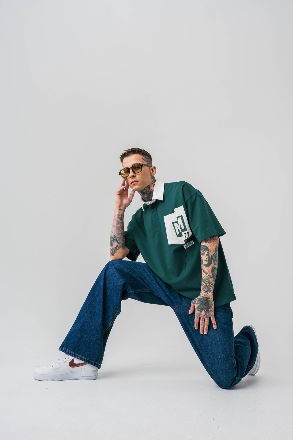Manager Polo Yaka Oversize T-shirt
