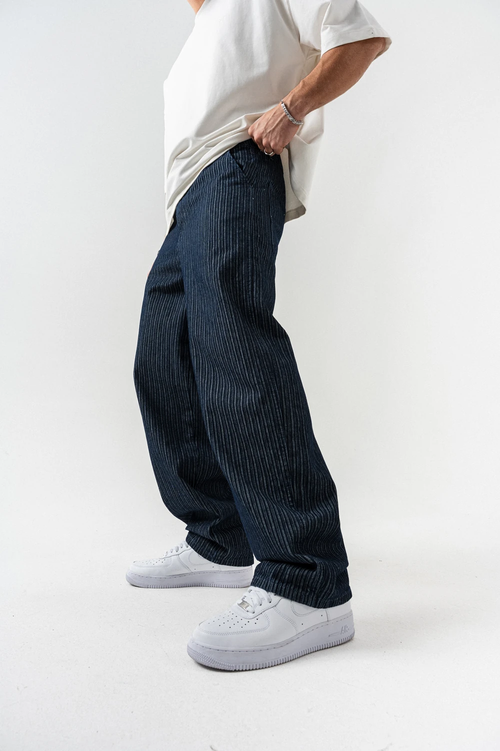 Monoplain Yıkamalı Baggy Jean Pantolon