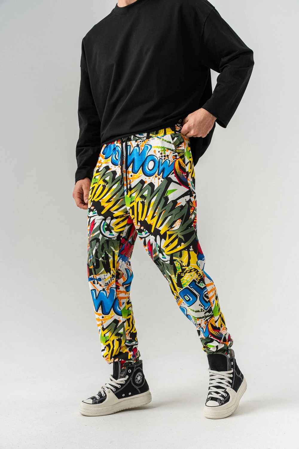 Rainbow Bel ve Paça Lastikli Jogger Eşofman