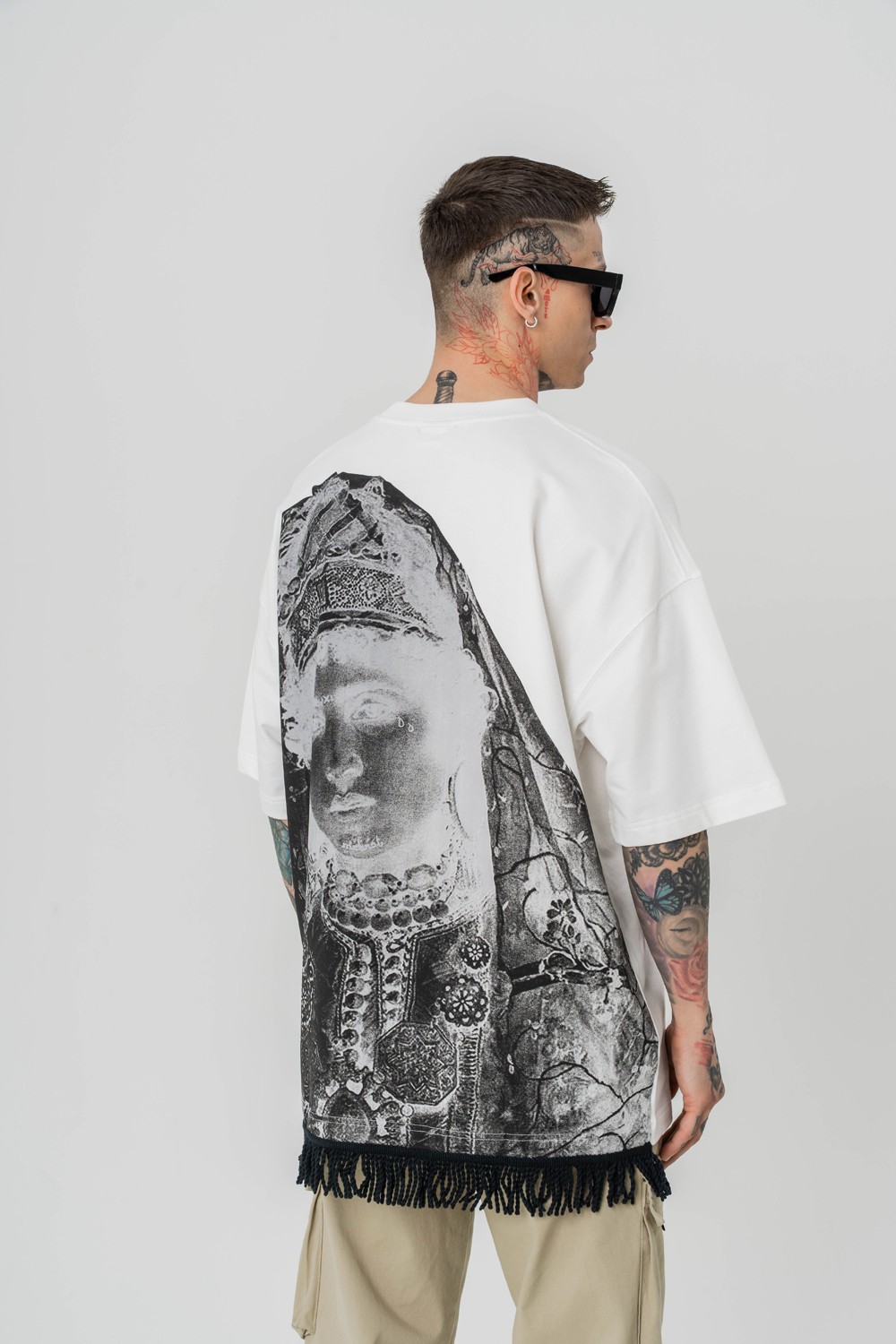 İndian Saçak Detaylı Oversize T-shirt