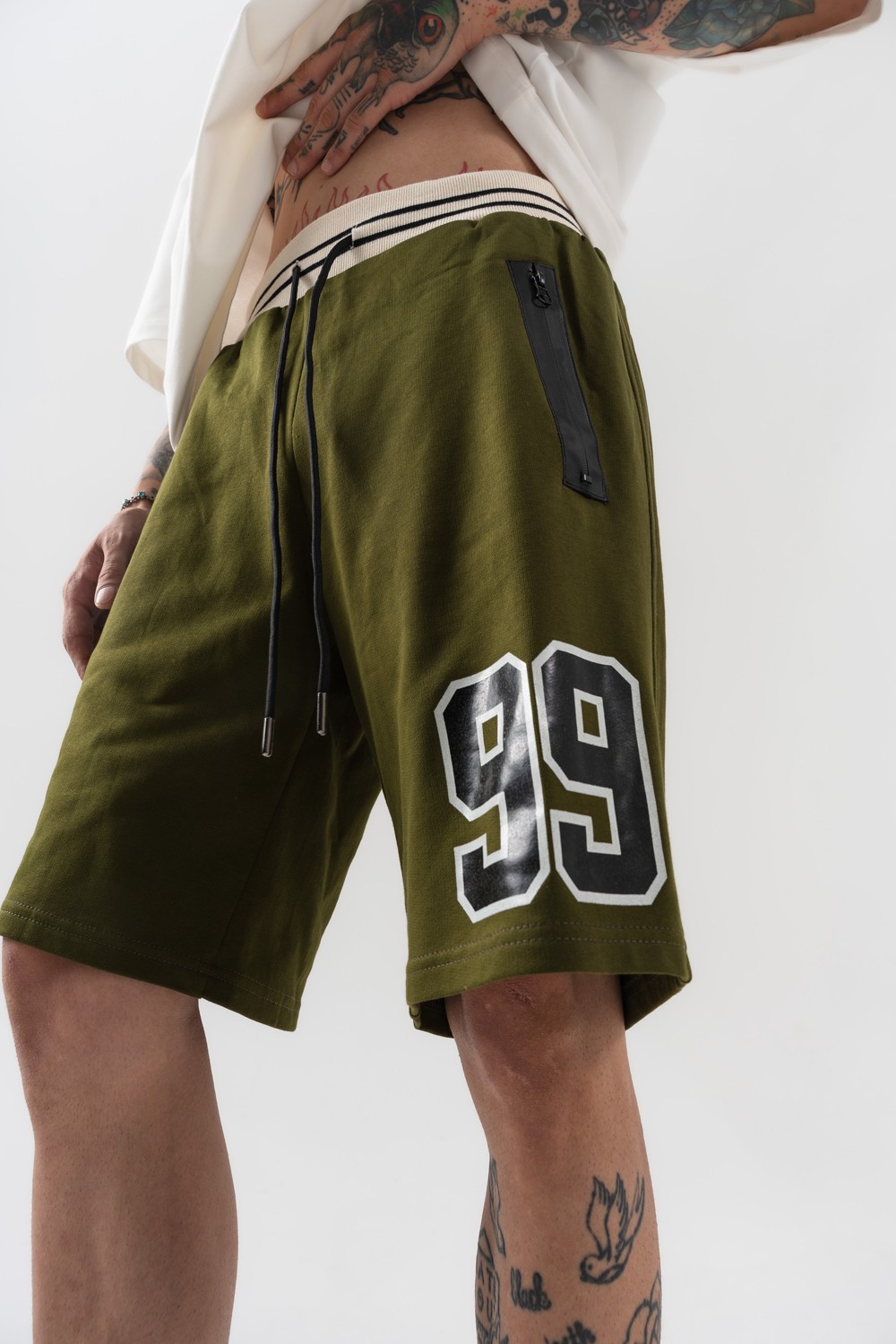 99 Zip Cep Oversize Şort
