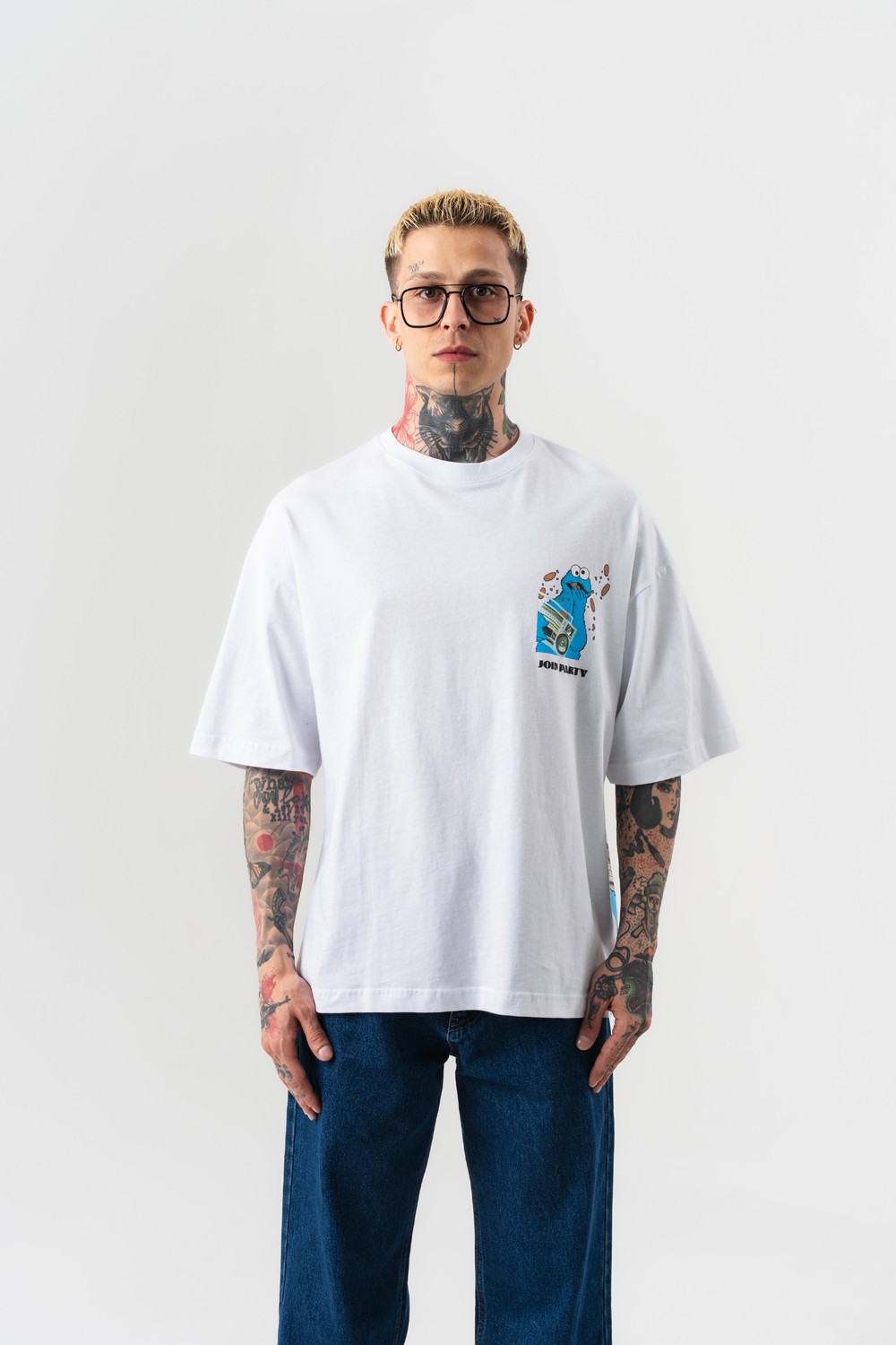 Join Party Sırt Baskılı Oversize T-shirt