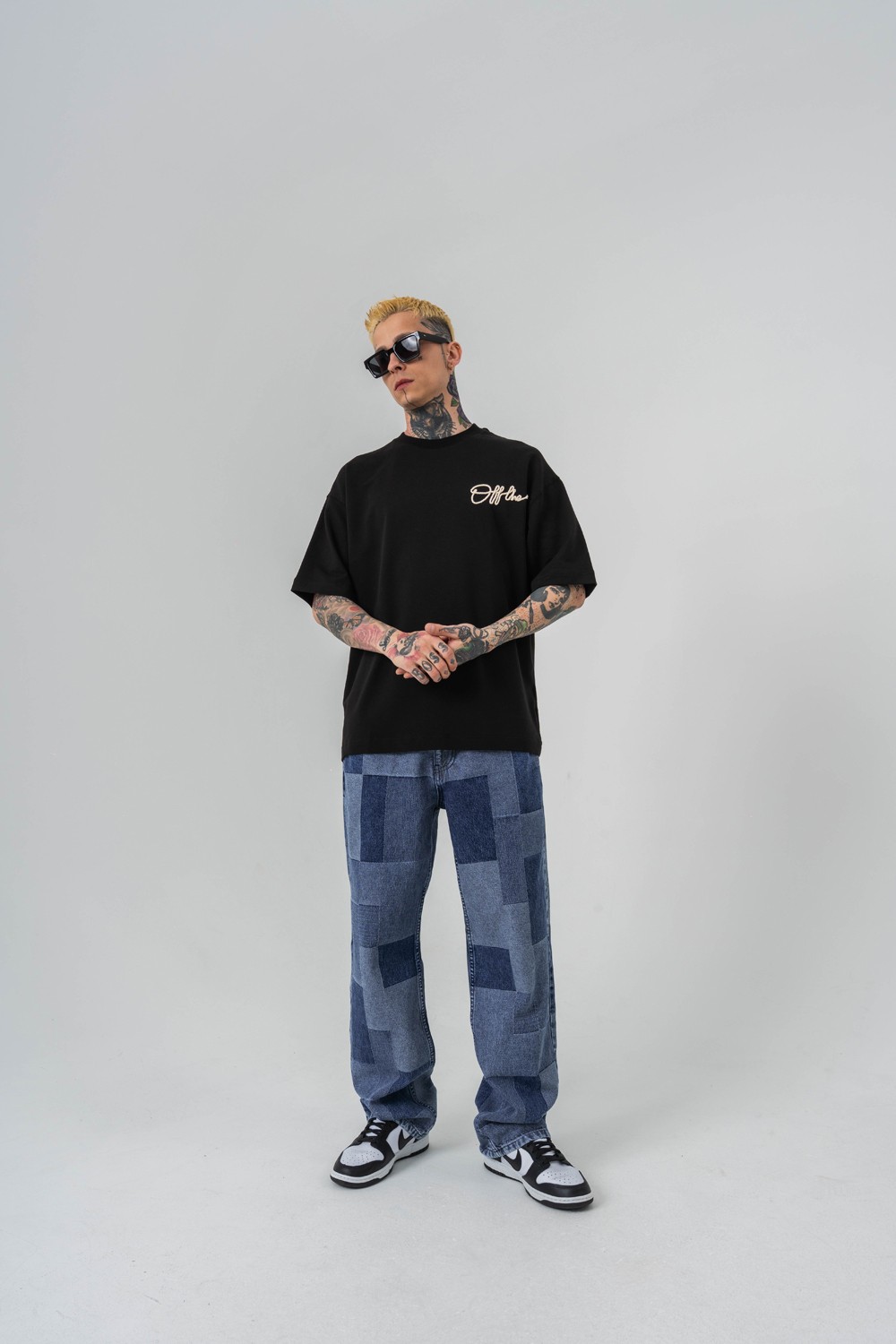 System Nakış Detaylı Oversize T-shirt
