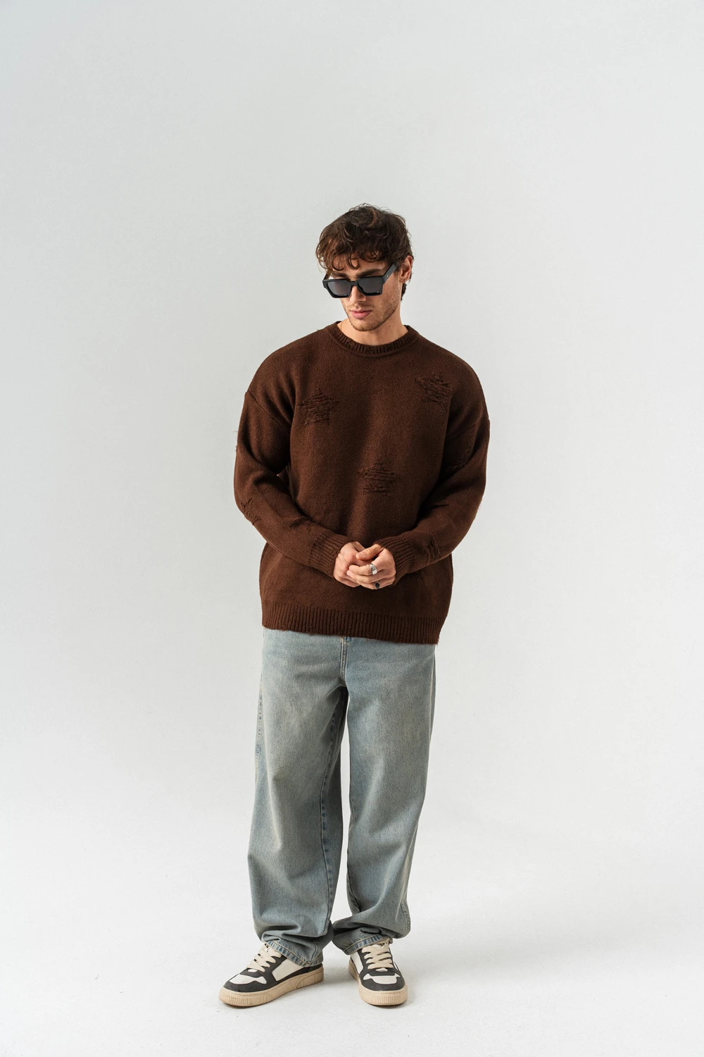 Coldtrap Kesik Detaylı Triko Kazak