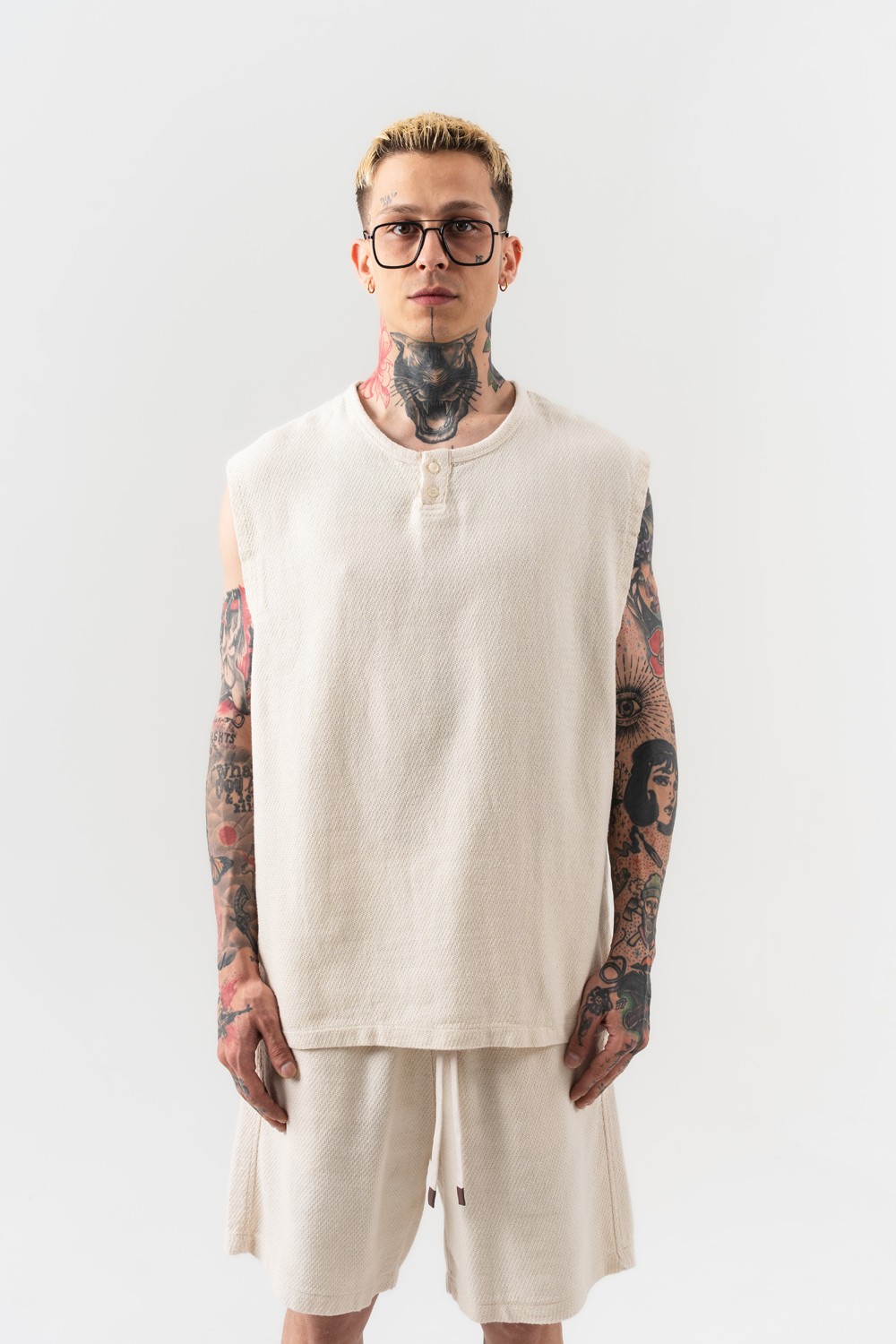 Grime Basic Kolsuz T-shirt ve Şort Takım
