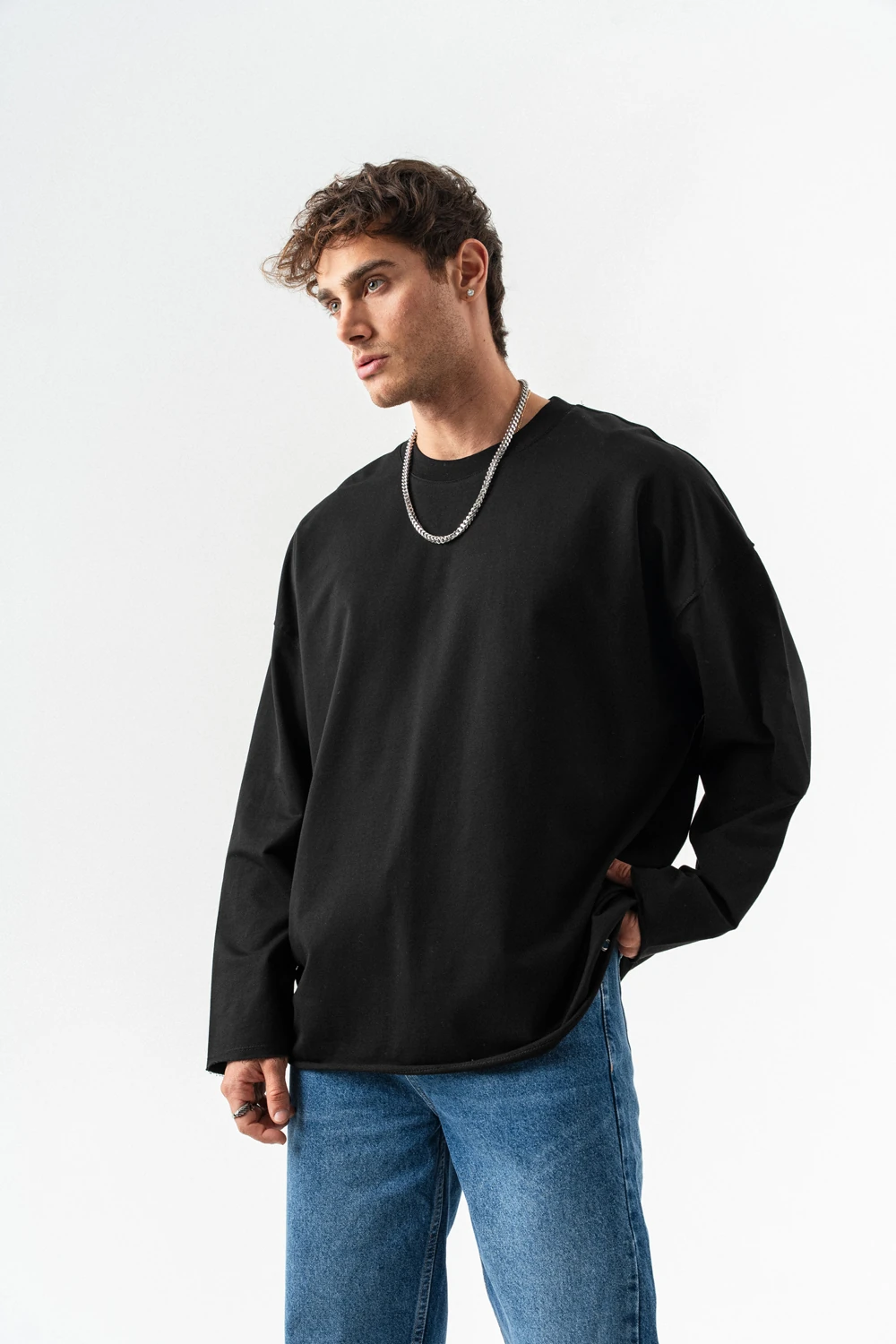 Seven Bisiklet Yaka Sweatshirt
