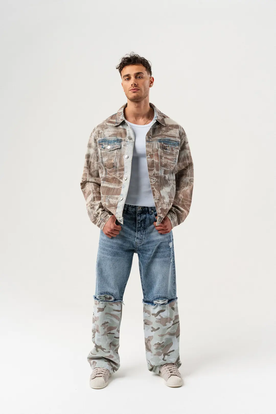 Rust Riot Sheild Rust Riot Desenli Denim Ceket - Gangown