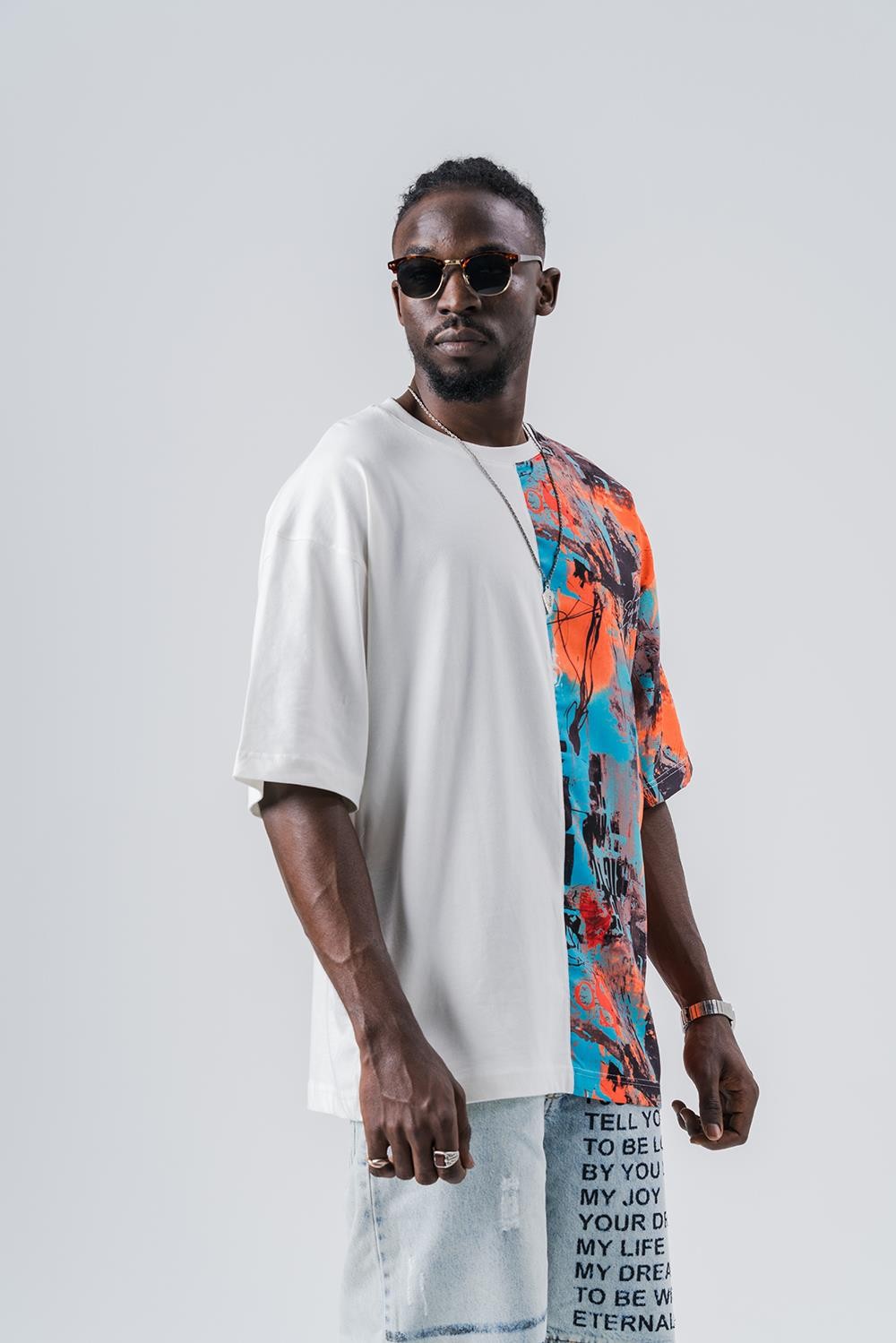 Stand Up  Bisiklet Yaka Oversize T-shirt
