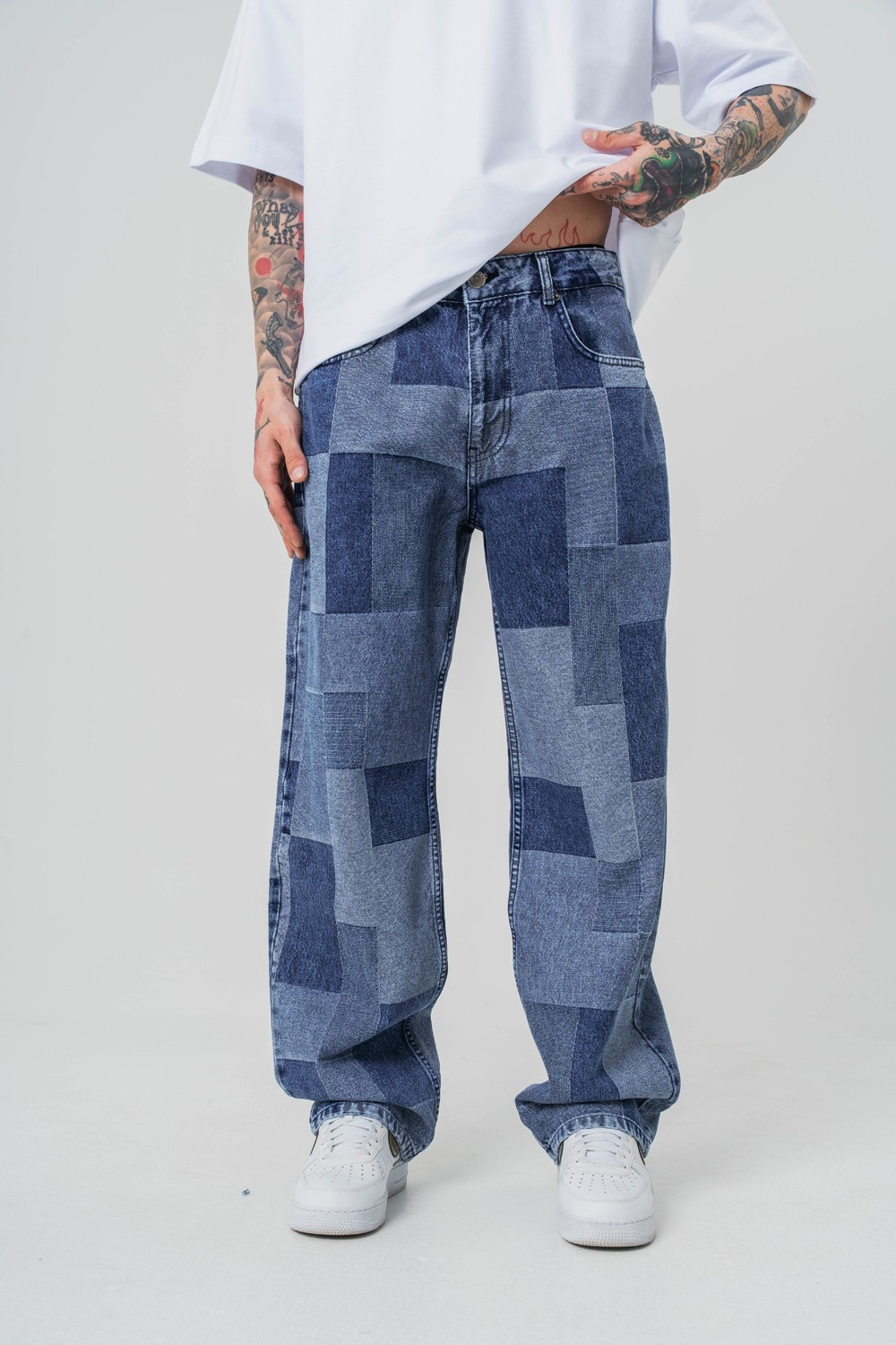 Oblong Flow Jean Oversize Baggy Pantolon - Mavi