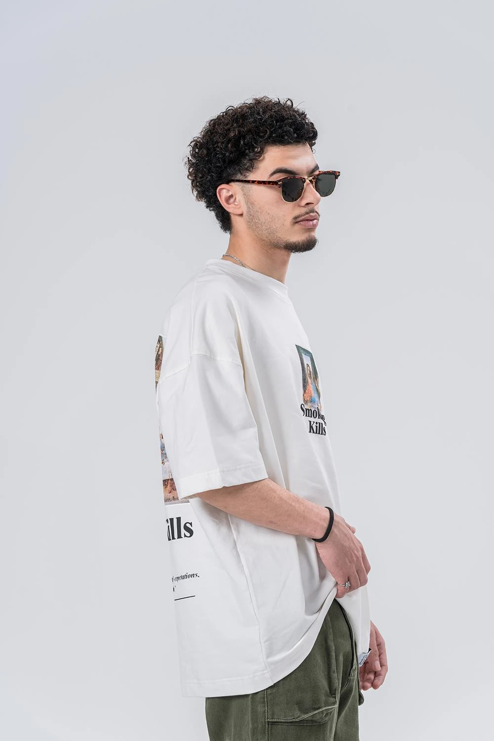 Warning  Bisiklet Yaka Oversize T-shirt