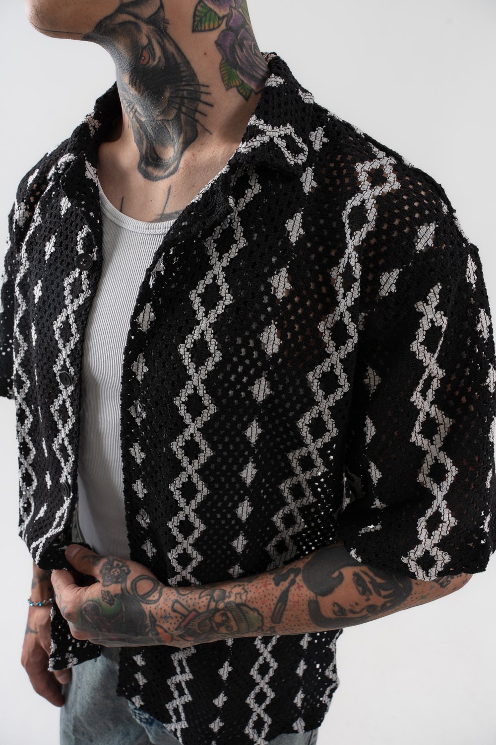 Rawcut Knit Triko Gömlek