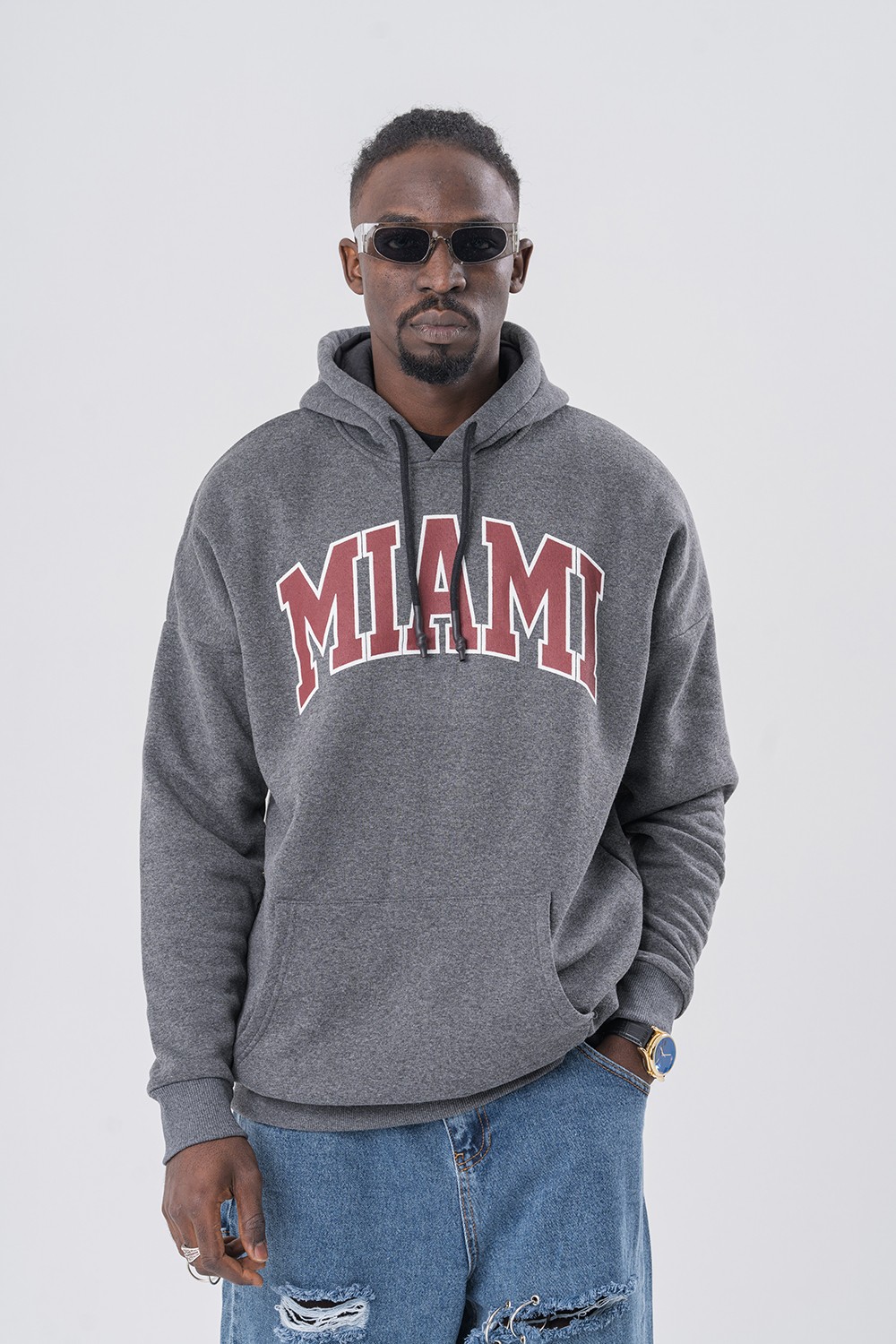 Miami Kapüşonlu Sweatshirt