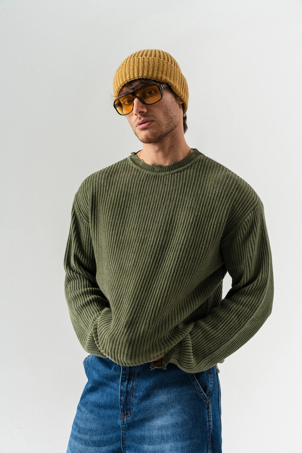 Dailytone Bisiklet Yaka Retro Triko Kazak