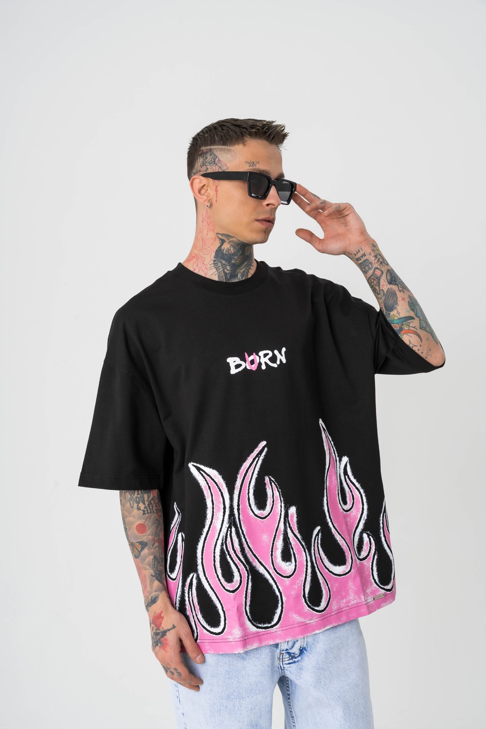 Burn Fire Oversize T-shirt