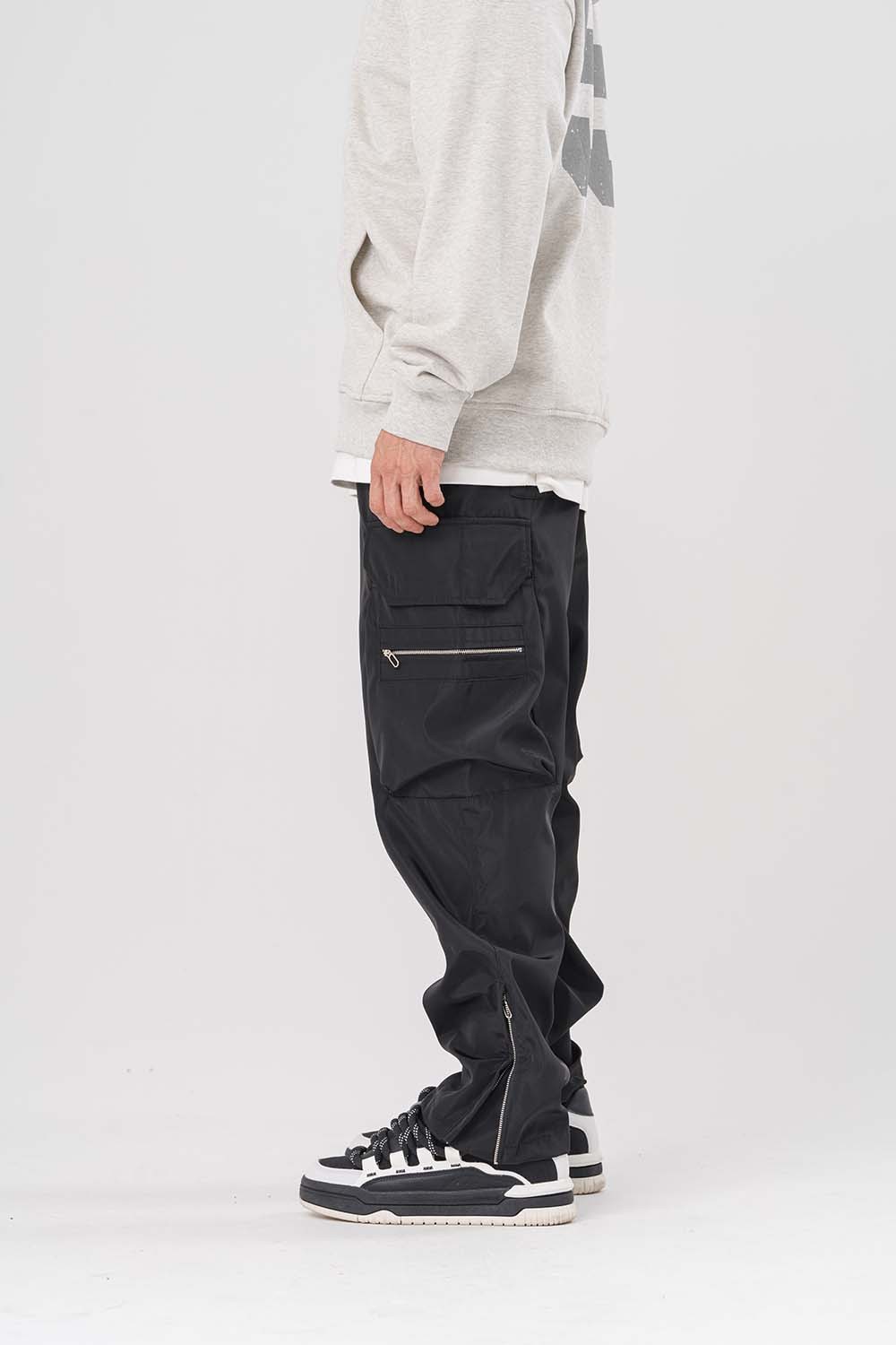 Shine Kargo Cep ve Paça Detaylı Baggy Pantolon