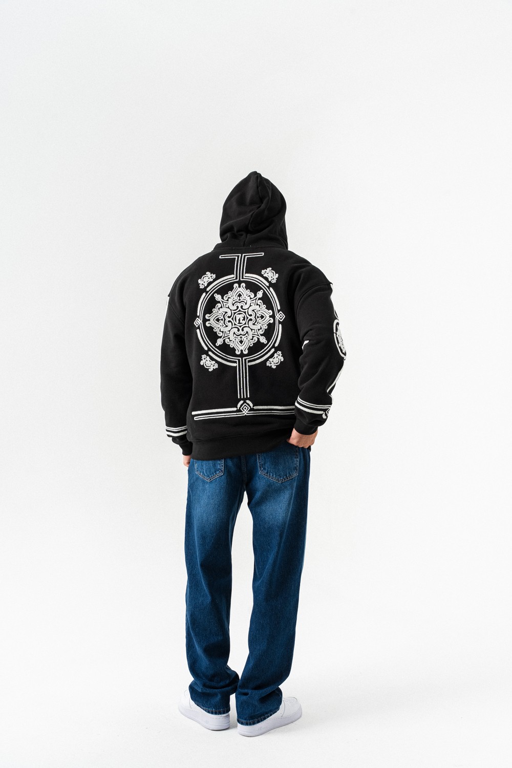 Overtone Nakış Detay Fermuarlı Sweatshirt Hoodie