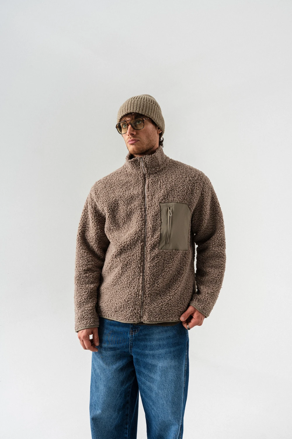 Midvoid Cep Detaylı Peluş Mont