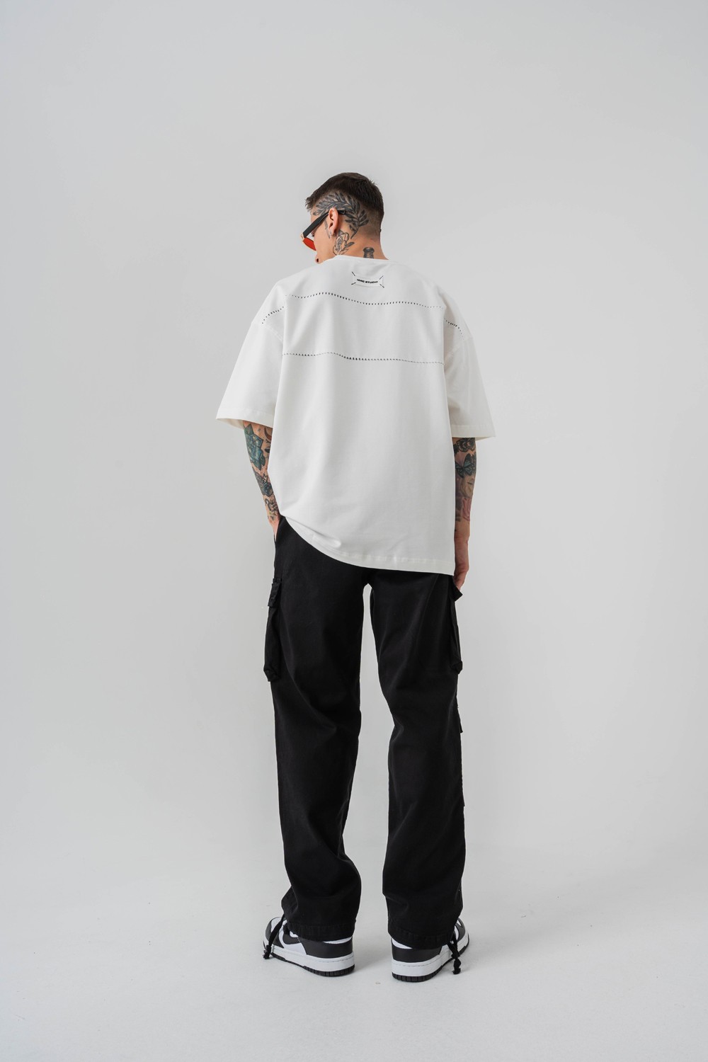 Stitch Base Dikiş Detaylı Oversize T-shirt