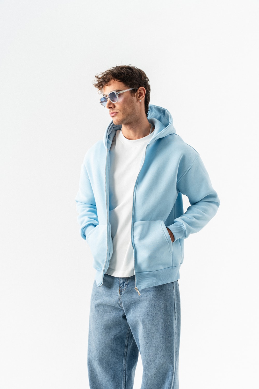 Stoneveil Fermuarlı Sweatshirt Hoodie
