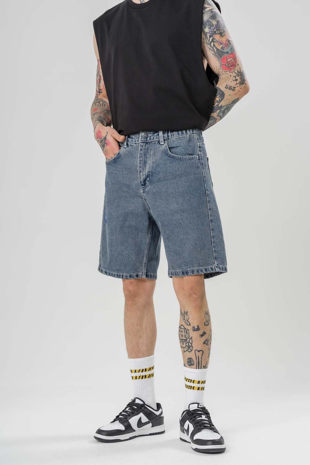 Urban Drip Jean Oversize Şort