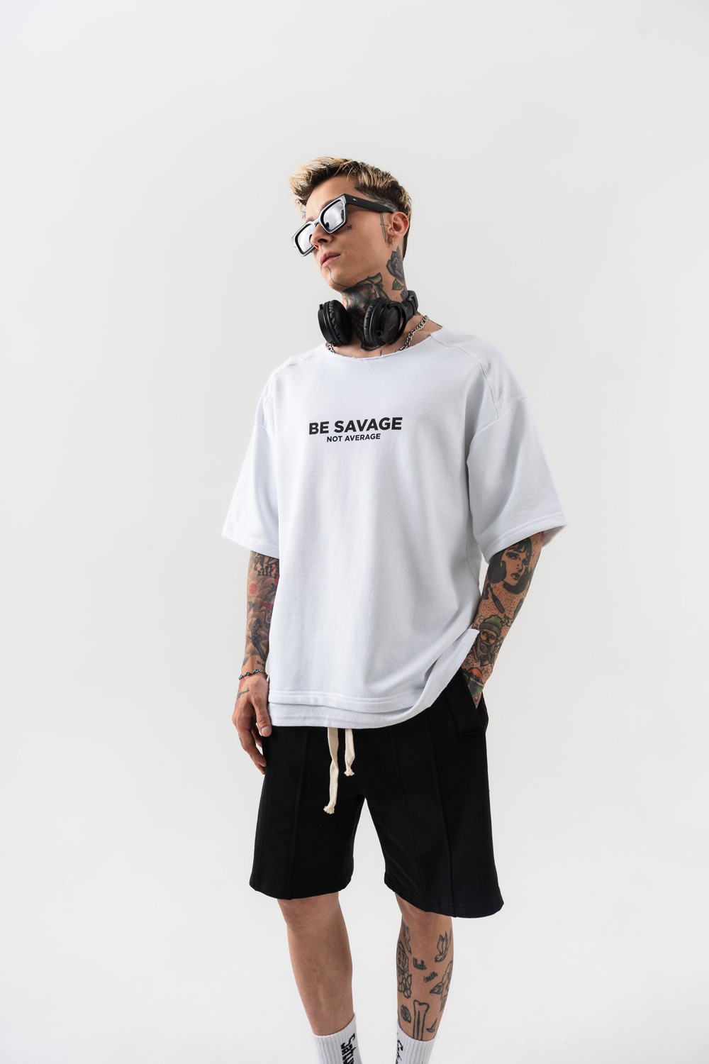 Be Savage Oversize T-shirt - Beyaz