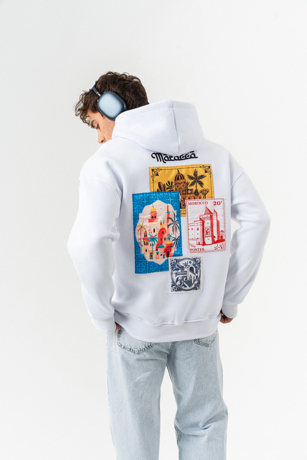 Morocco Nakış ve Patch Detay Sweatshirt Hoodie